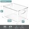 Sorbus Large Plastic Storage Bins - for Kitchen Organization, Pantry Organizers and Storage, Fridge Organizer - Clear Storage Bins (8 pack)